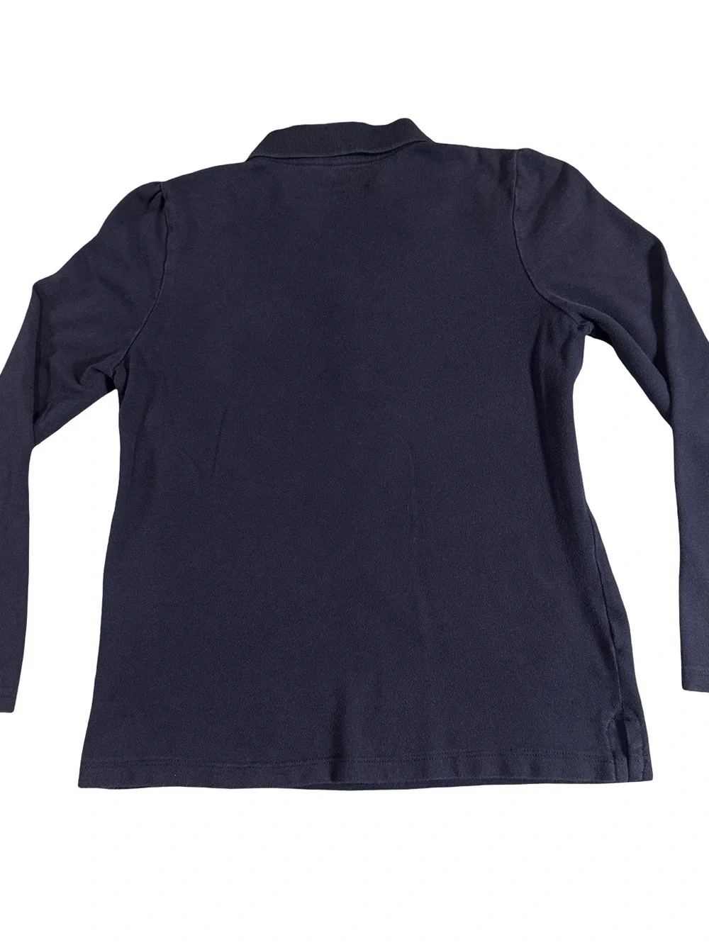 The Children’s Place Girls Navy Uniform Long Sleeve Polo Shirt L 10/12